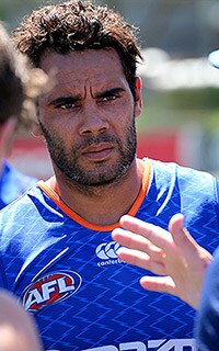 Daniel Wells takes in some instructions at North Melbourne's intra-club practice match on Saturday. Picture: North Melbourne - ${keywords}